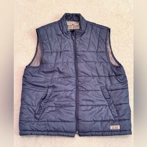 Lucky Brand Outdoor Gear Men’s SZ XXL Puffer Vest ZIP FRONT Slate Blue